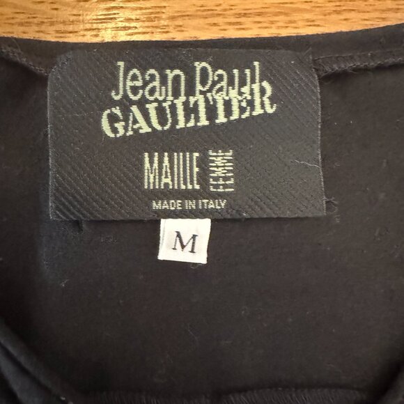 Jean Paul Gaultier VINTAGE Slashed & Knotted Tank - Black Med. NEVER WORN! - Picture 4 of 4